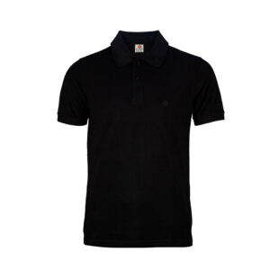 Men's Polo Neck Half Sleeve Solid Collar T-shirt Bottle Black