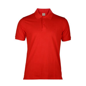 Men's Polo Neck Half Sleeve Solid Collar T-shirt Red