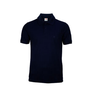 Men's Polo Neck Half Sleeve Solid Collar T-shirt Navy