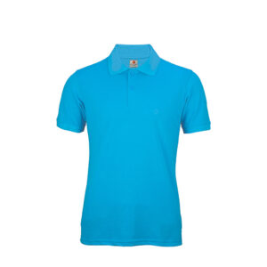 Men's Polo Neck Half Sleeve Solid Collar T-shirt Bottle Firozi